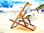 Fractalius image of a deck chair