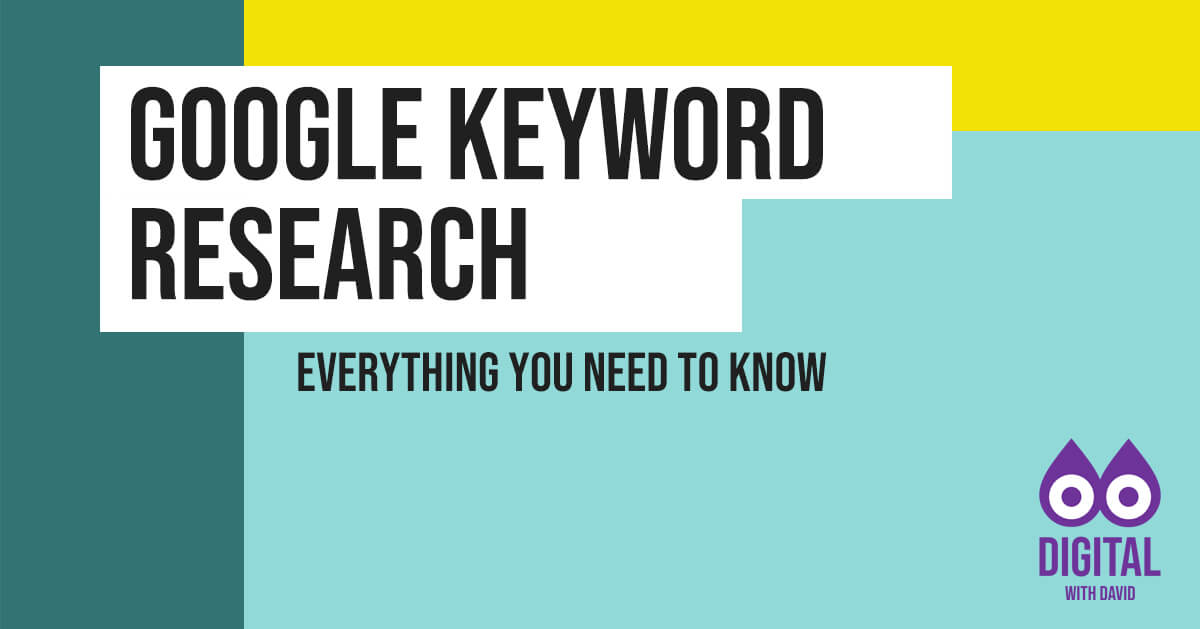 David Hodder - Keyword Research Banner