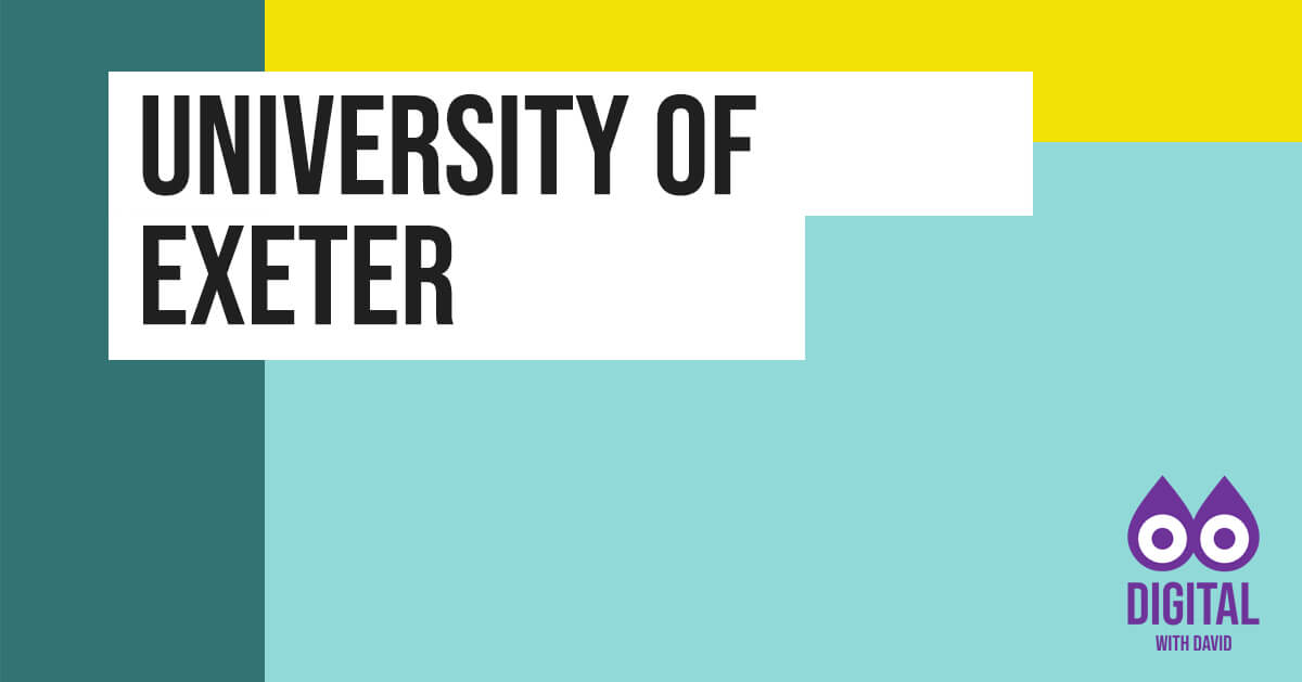 David Hodder - University of Exeter Banner