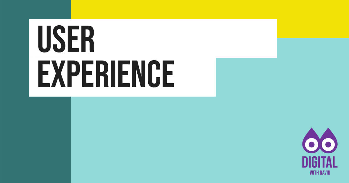 David Hodder - User Experience Banner