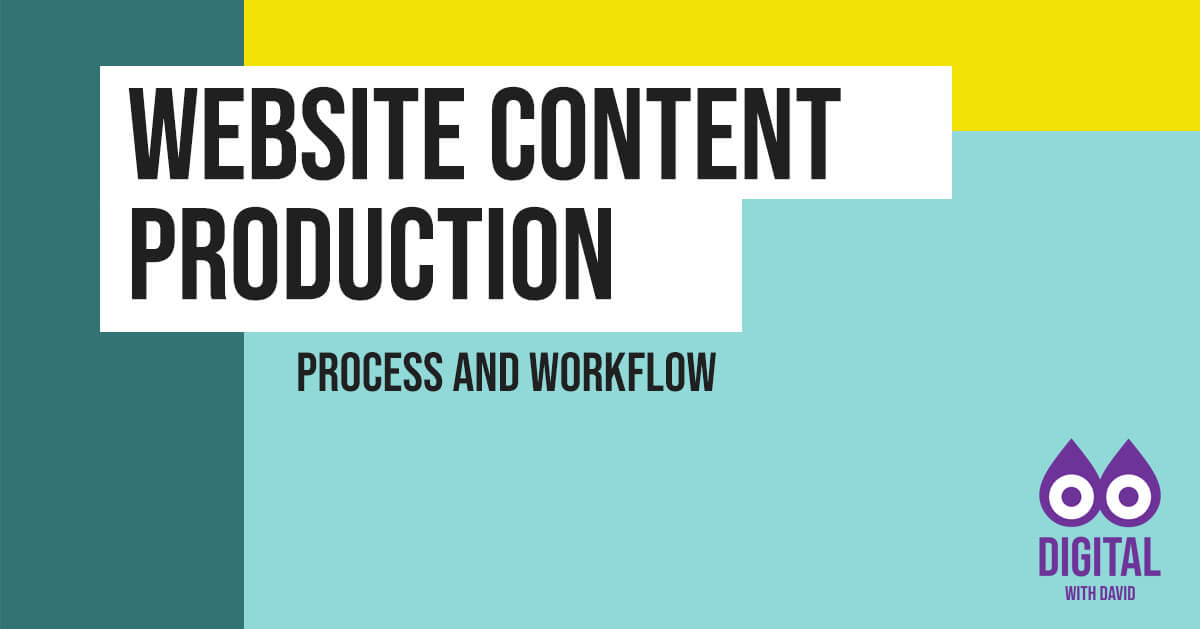 David Hodder - Website Content Production Process Banner